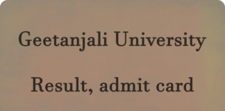 Geetanjali University (GU) Result and admit card Latest Updates geetanjaliuniversity.com Check GU Result Release Date, admit card, Merit List Here
