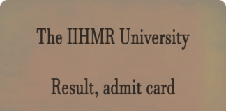 Indian Institute Of Health Management Research (IIHMR) Result and admit card Latest Updates iihmr.edu.in Check IIHMR Result Release Date, admit card, Merit List Here