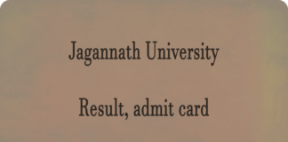 jagannath university Result and admit card Latest Updates jagannathuniversity.org Check Result Release Date, admit card, Merit List Here