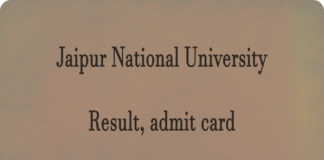 Jaipur National University Result and admit card Latest Updates www.jnujaipur.ac.in Check Result Release Date, admit card, Merit List Here
